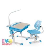 Детская парта и стульчик Mealux EVO-03 BL с лампой